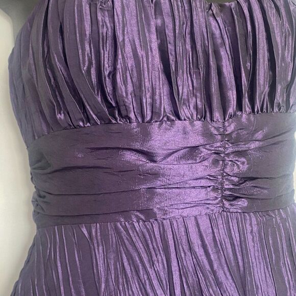 Purple Sweetheart Neckline Wedding Guest Dress Size 8 - Picture 2 of 8